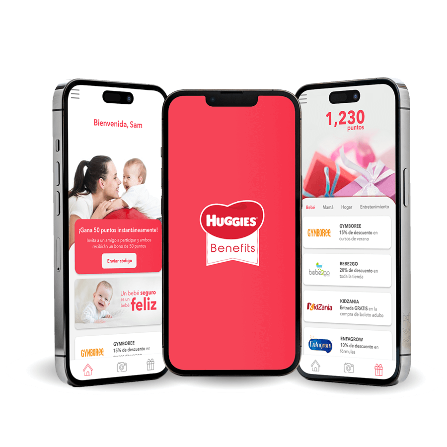 Huggies Benefits Wireframes